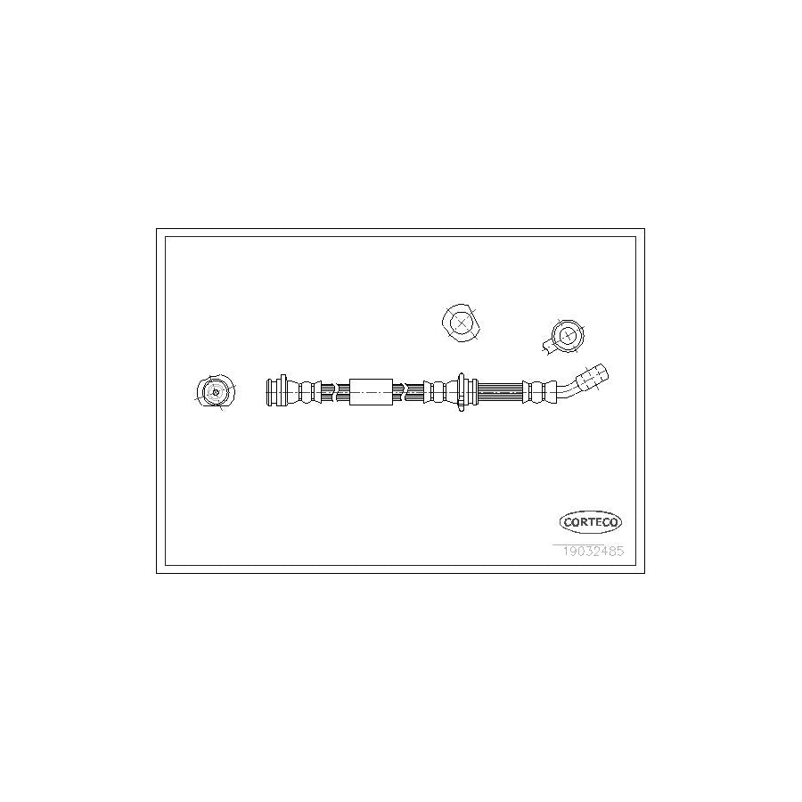 Corteco 19032485 Brake Hose for Nissan Sunny