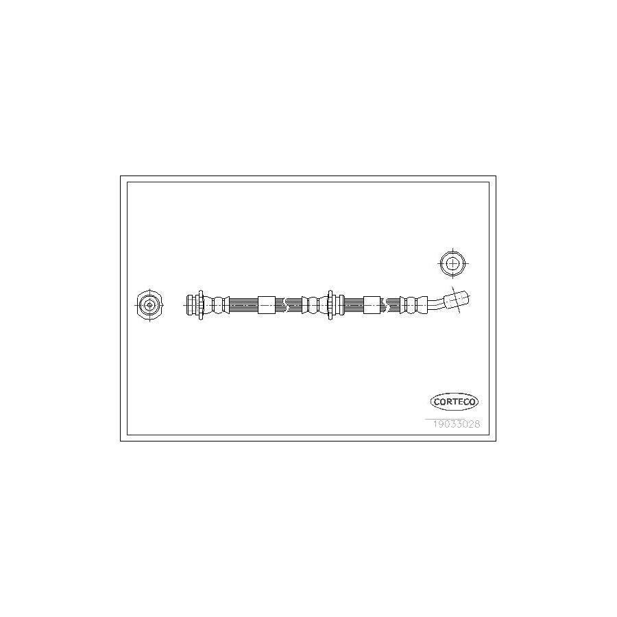 Corteco 19033028 Brake Hose for Nissan Micra II Hatchback (K11)