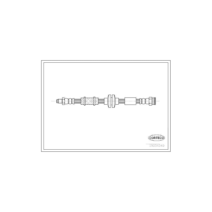 Corteco 19034340 Brake Hose for Alfa Romeo 159