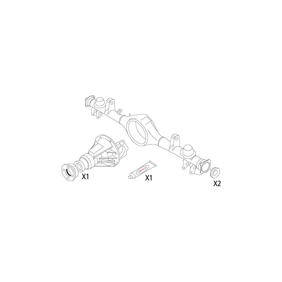 Corteco 19536213 Gasket Set, Differential for Suzuki Grand Vitara I Off-Road (Ft, Ht)