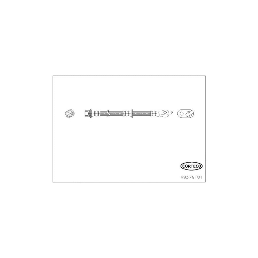 Corteco 49379101 Brake Hose for Lexus Rx II (Xu30)