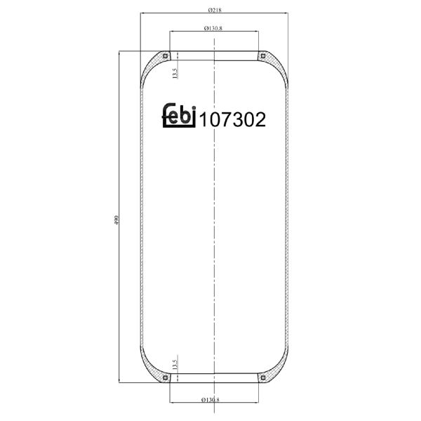 FEBI FE107302 Air Suspension Bellow