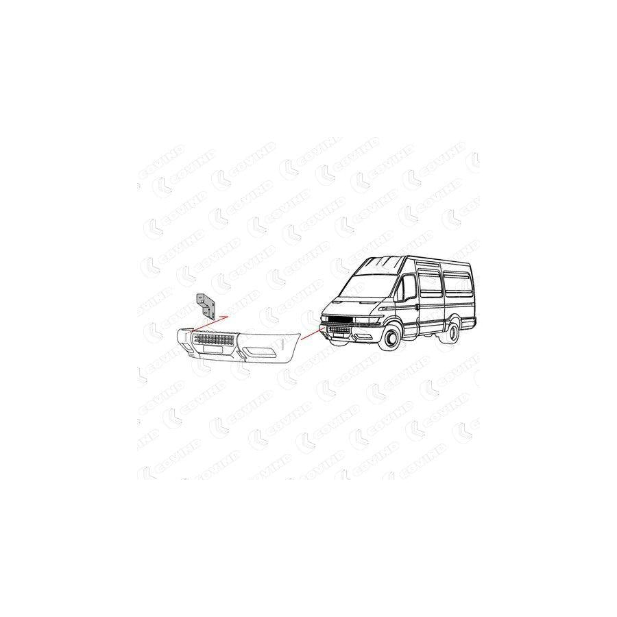 Covind C39/100 Bumper Bracket for Iveco Daily
