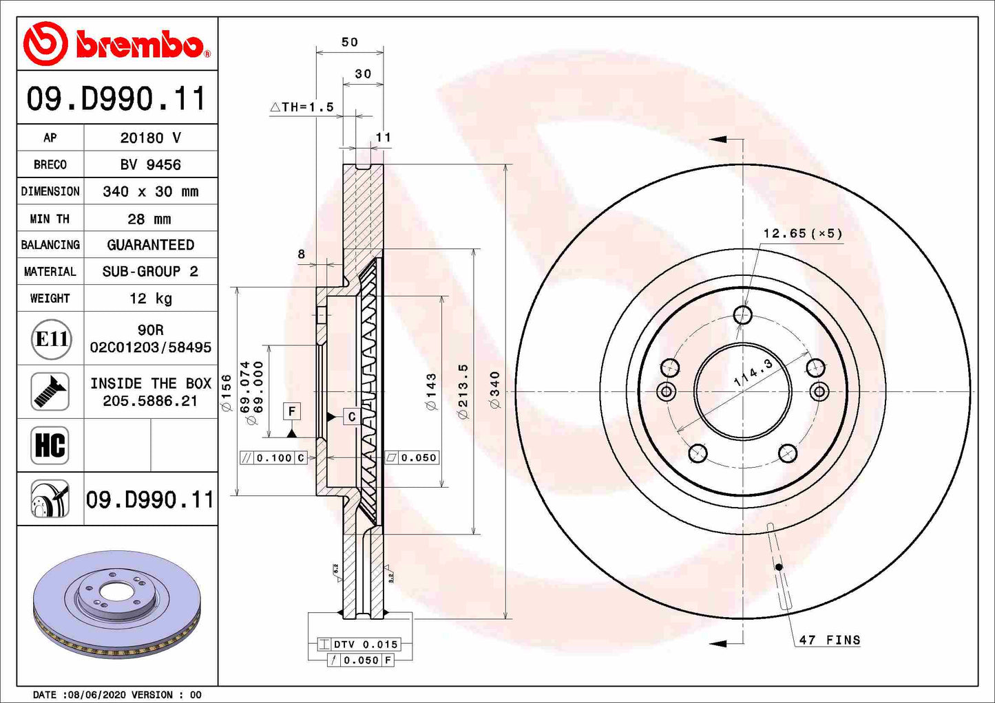 BBP 41446BBP Disc Brake Caliper Repair Kit