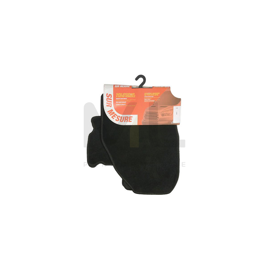 CUSTOPOL Tailored FOR300C Floor mat set Textile, Front and Rear, Quantity: 4, Black