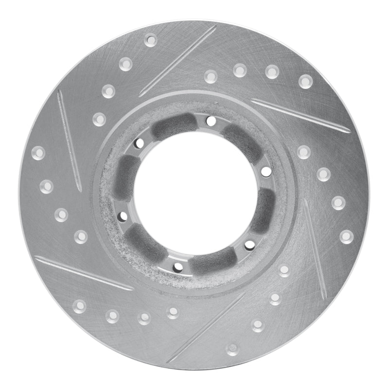 R1 Concepts R1 71-83 Renault Lecar Front Right Rear Right Drilled & Slotted Silver Brake Rotor