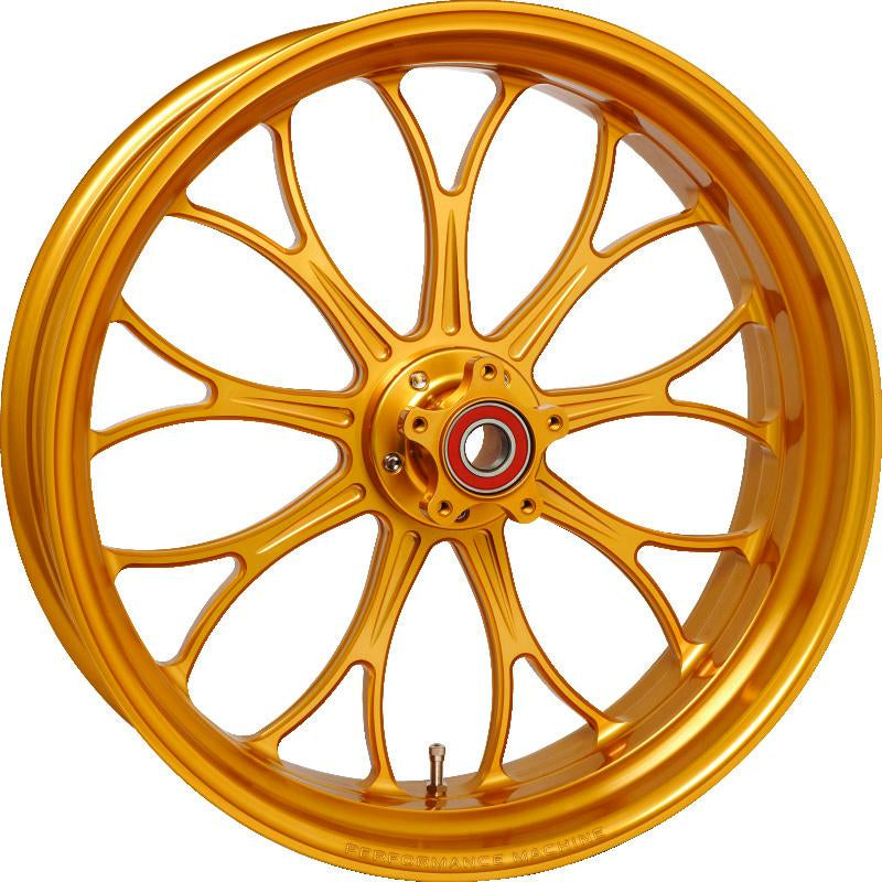 Performance Machine 18x5.5 Forged Wheel Revolution 9 Spoke Race Weight - Gold Ano