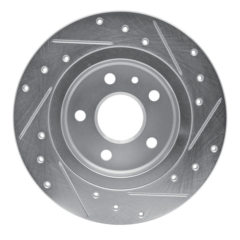 R1 Concepts R1 11-22 Buick Encore Rear Left Drilled & Slotted Silver Brake Rotor