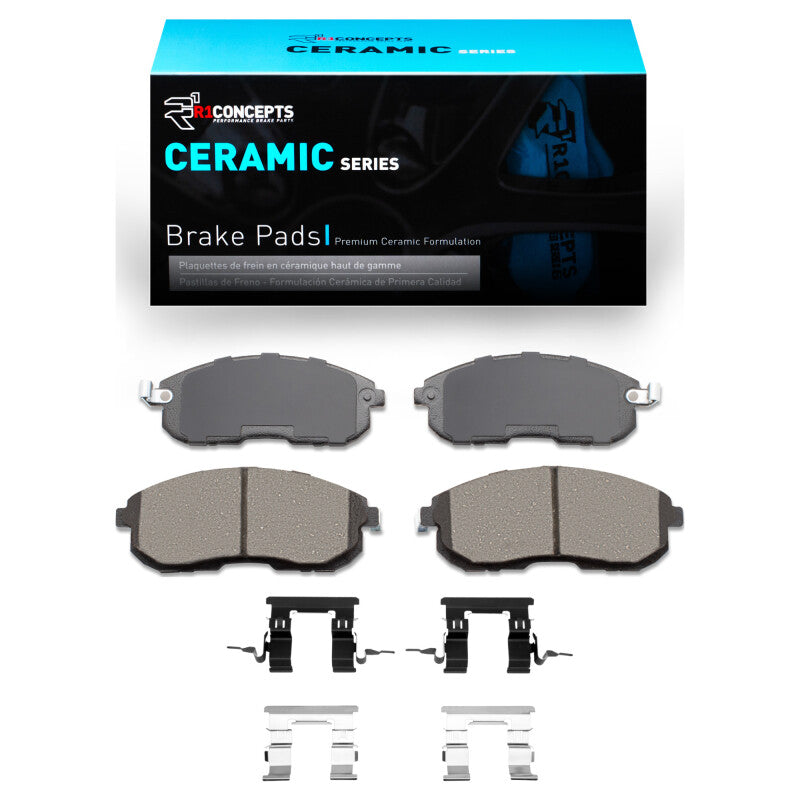 R1 Concepts R1 2003-2012 Infiniti G35 Front R1 Ceramic Pads & Hardware Kit