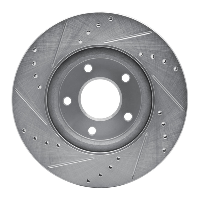 R1 Concepts R1 13-25 Nissan ALTIMA Front Right Drilled & Slotted Silver Brake Rotor