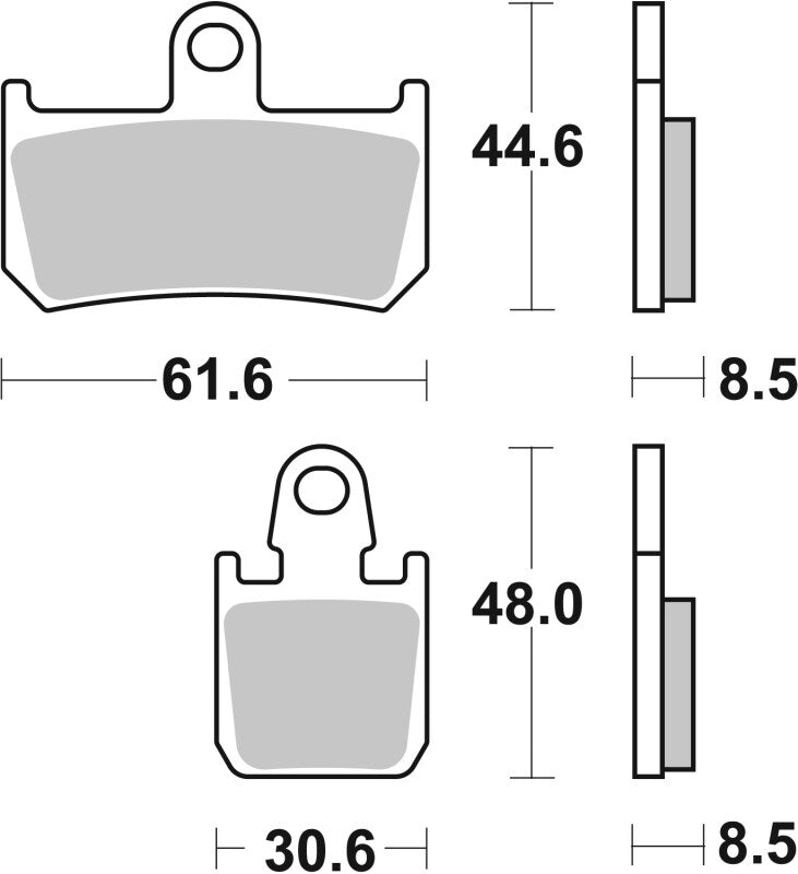 Brembo Powersports Brembo 07-14 Yamaha YZF R1 (4-pad) 1000cc Sinter Brake Pad - Front