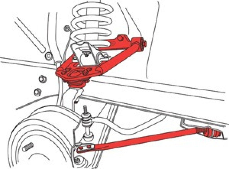 SPC Performance Steel Upper Adjustable Control Arm & Caster Rod 64.5-66 Ford Mustang (Pair)