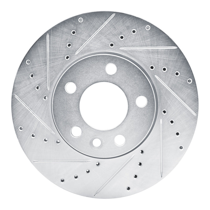 R1 Concepts R1 10-24 Volkswagen TRANSportER (Mexico) Front Left Drilled & Slotted Silver Brake Rotor