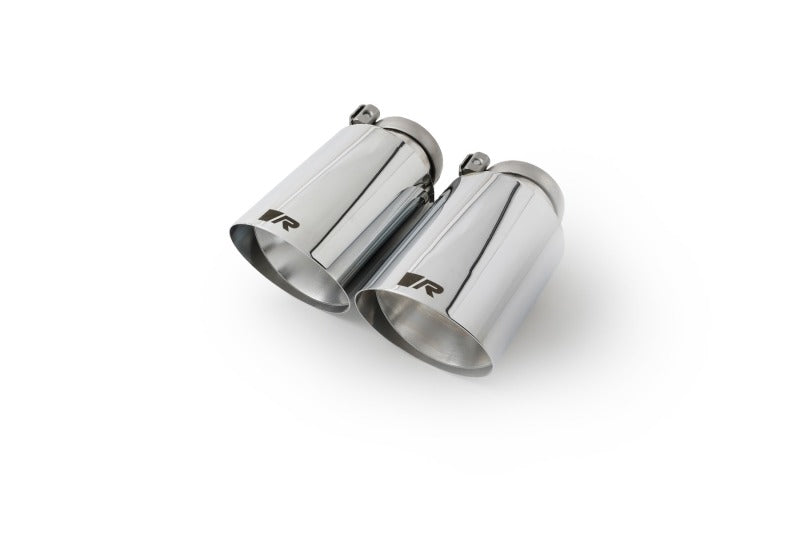 Remus Stainless Steel 102mm Angled Straight Cut Chrome w/Adj Clamp Tail Pipe Set (Pair)