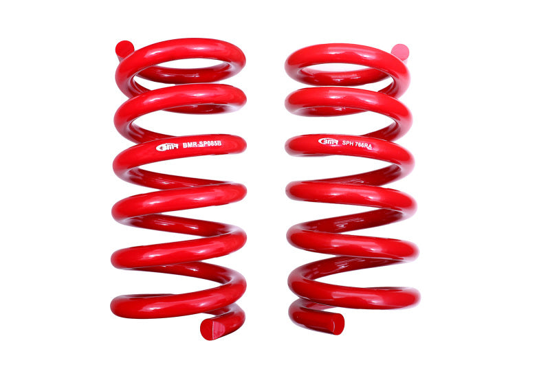 BMR Suspension BMR 18-20 S550 Mustang GT MagneRide/15-20 GT350 Lowering Spring Set of Rear only - Red