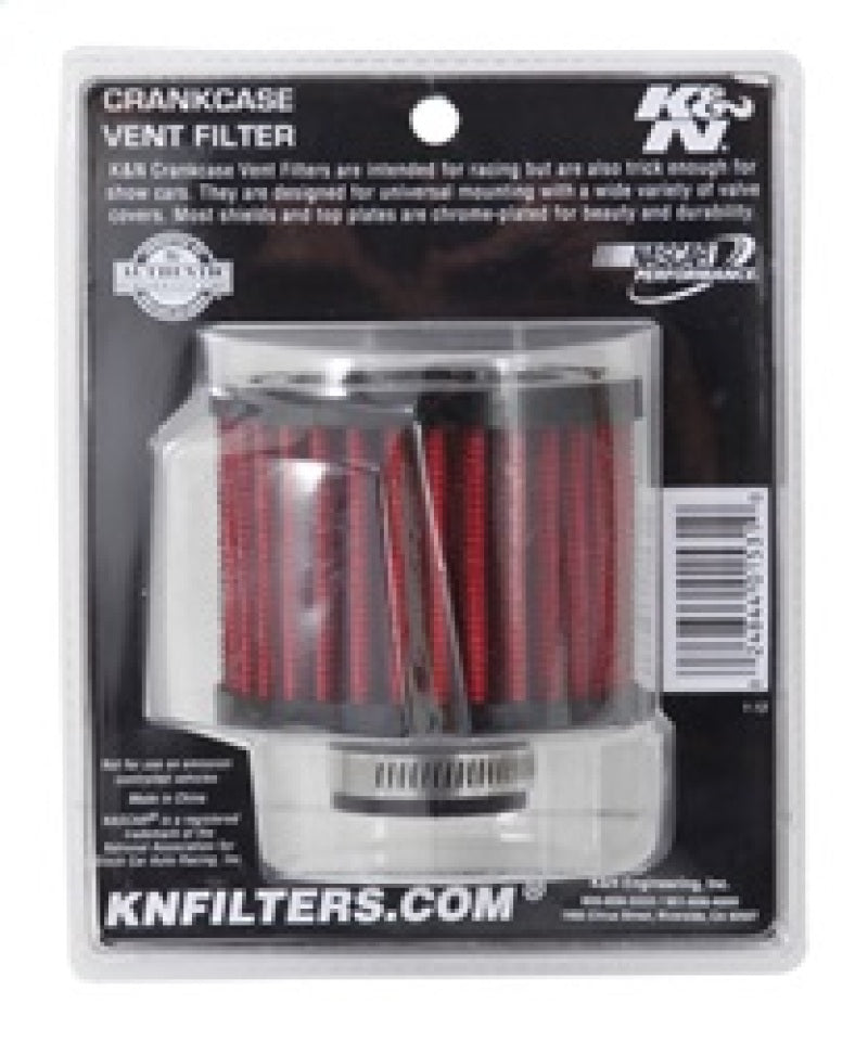 K&N Engineering K&N 1 inch ID 3 inch OD 2.375 inch H Rubber Base Crankcase Vent Filter