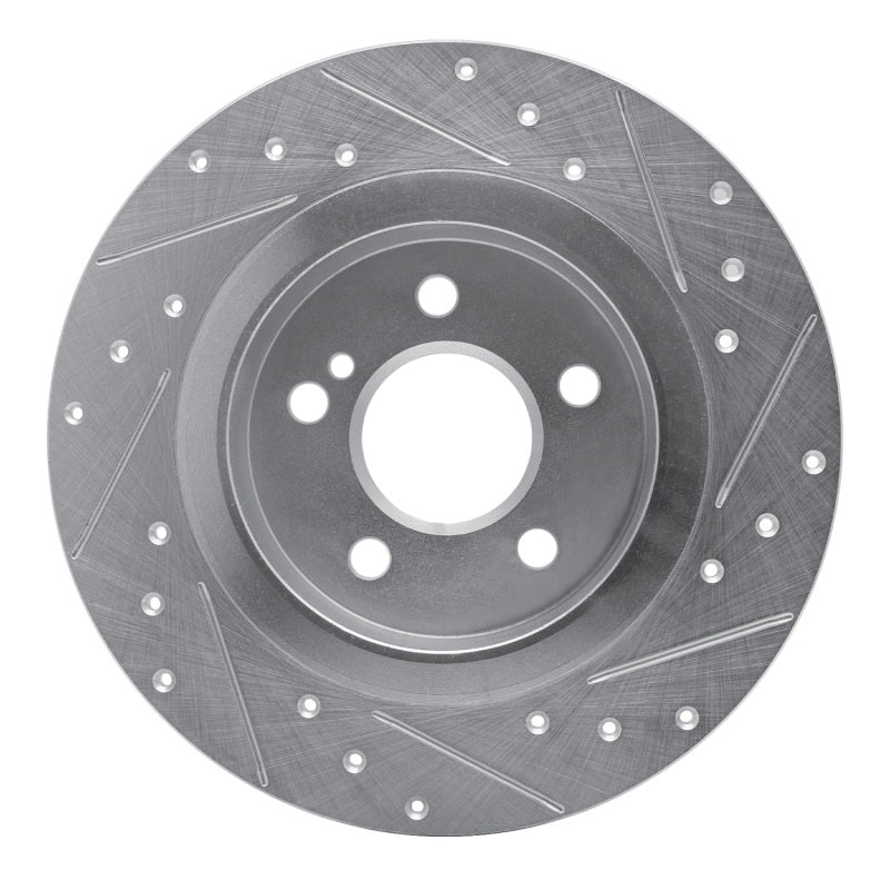 R1 Concepts R1 12-20 Mercedes-Benz SLC300 Rear Left Drilled & Slotted Silver Brake Rotor
