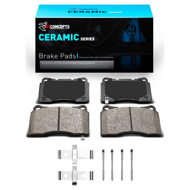 R1 Concepts R1 05-06 Ford GT Front Ceramic Pads & Hardware Kit