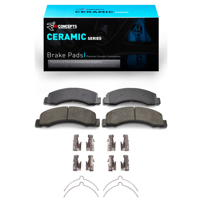 R1 Concepts R1 1999-2005 Ford Excursion Front R1 Ceramic Pads & Hardware Kit
