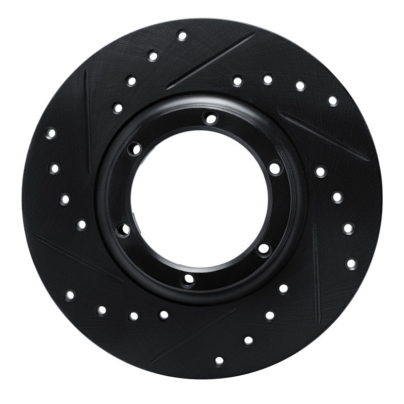 R1 Concepts R1 71-83 Renault R15 Front Left Rear Left Drilled & Slotted Black Brake Rotor
