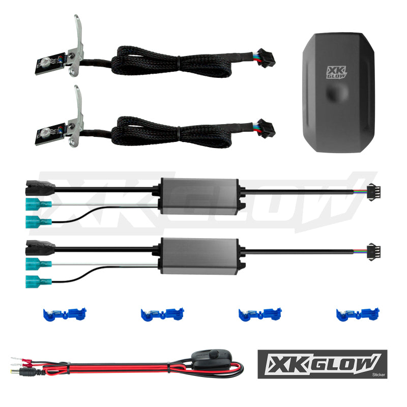 XKGLOW XK Glow 2xRGB Demon Eye Million Color XKGLOW Smartphone App Controlled Kit