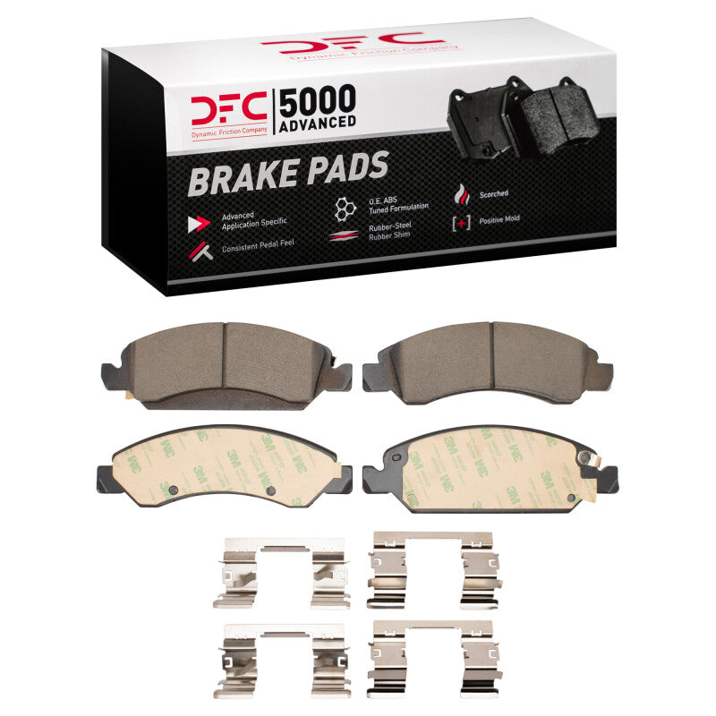 DFC 05-20 Cadillac Escalade ESV Front 5000 Advanced Ceramic Brake Pads and Hardware Kit