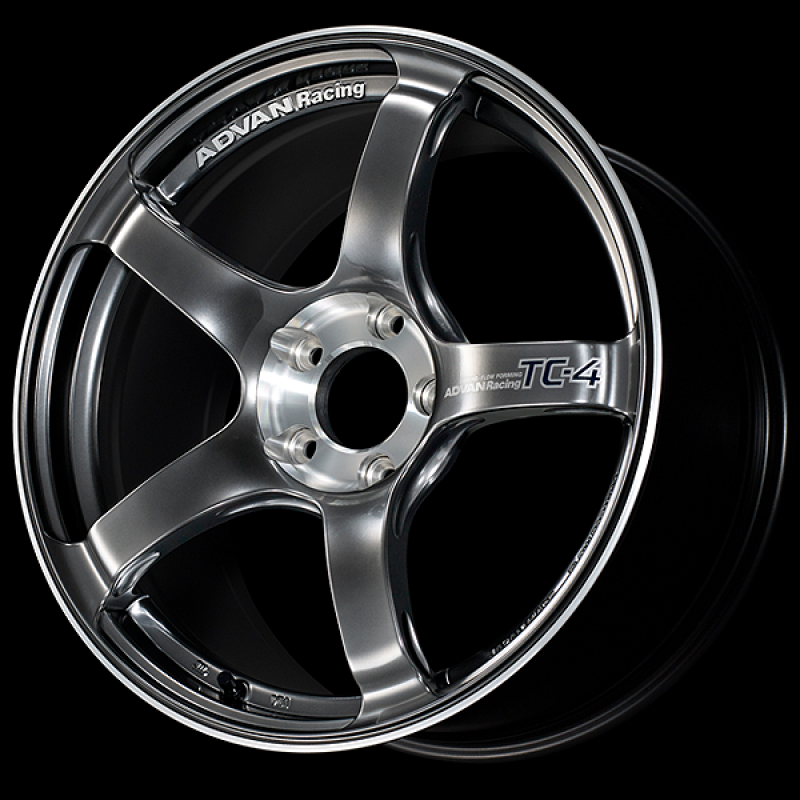 Advan TC-4 SE 18x8.0 / +42 Offset / 5x112 / 66.5mm Bore / Racing Hyper Black and Diamond Cut