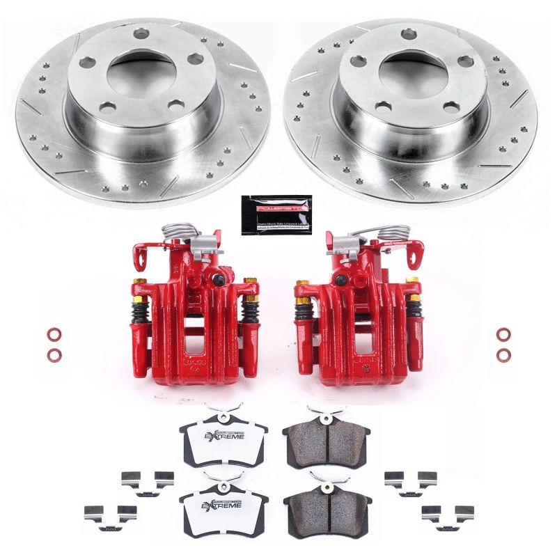 PowerStop Power Stop 99-04 Audi A6 Quattro Rear Z26 Street Warrior Brake Kit w/Calipers