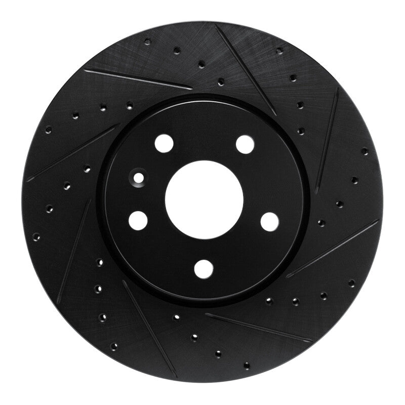 R1 Concepts R1 19-25 Buick Envision Front Right Drilled & Slotted Black Brake Rotor