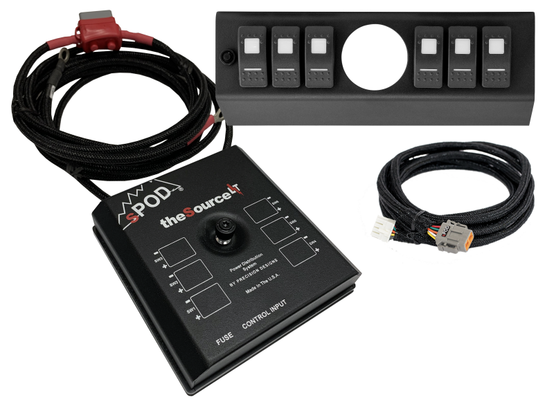 sPOD 07-08 Jeep Wrangler SourceLT w/Opening LED Switch Panel (2 1/16 Inch)