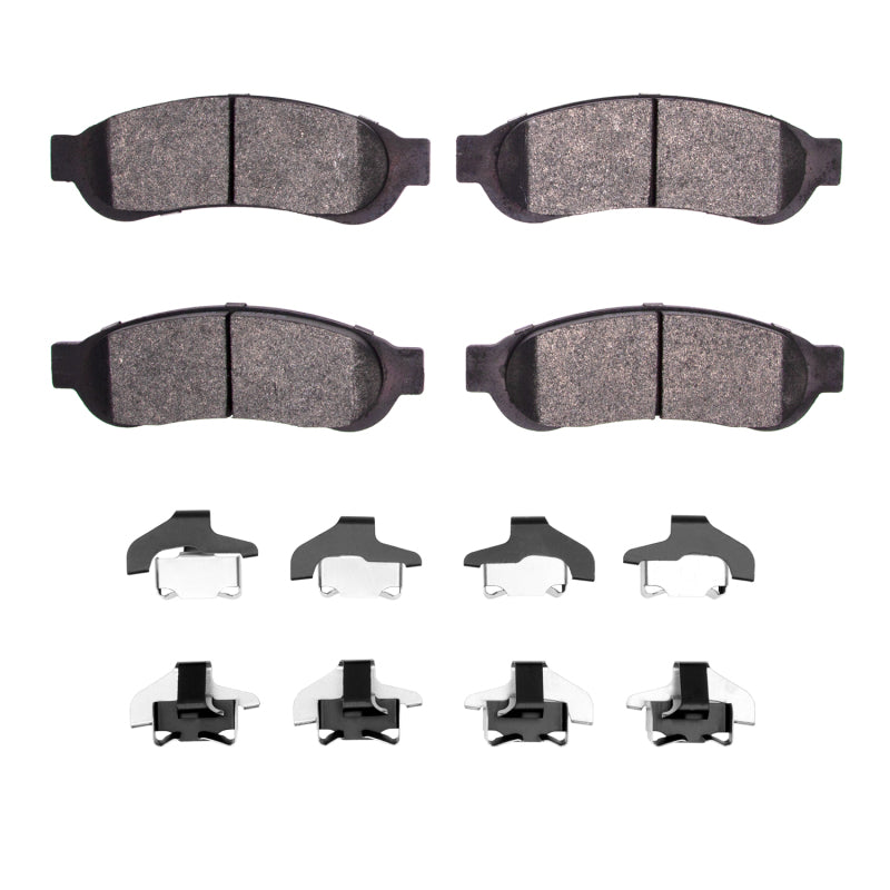 R1 Concepts R1 05-10 Ford F-350 Super Duty 2WD Rear Semi Met Pads & Hardware Kit