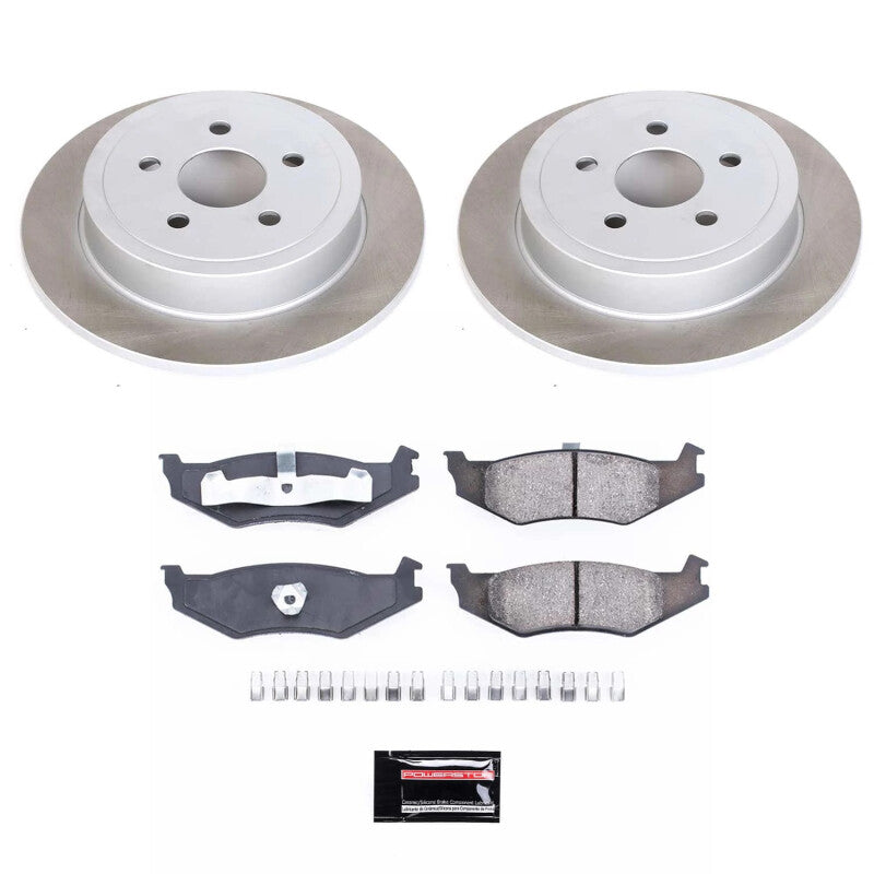 PowerStop Power Stop 95-01 Plymouth Neon Rear Semi-Coated Rotor Kit