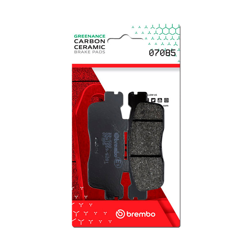 Brembo Powersports Brembo Kawasaki J/KYMCO Agility/KYMCO Downtown/KYMCO X-Town Carbon Ceramic Brake Pad - Rear