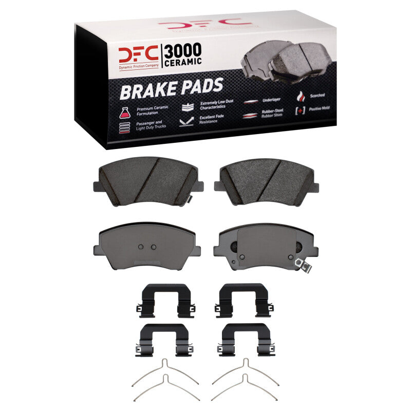 DFC 17-22 Hyundai Elantra Front 5000 Advanced Ceramic Brake Pads and Hardware Kit