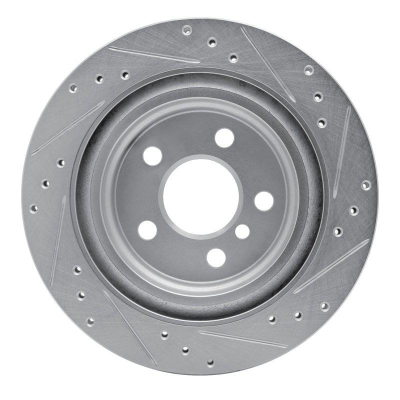 R1 Concepts R1 16-26 BMW 228I Gran Coupe Rear Left Drilled & Slotted Silver Brake Rotor