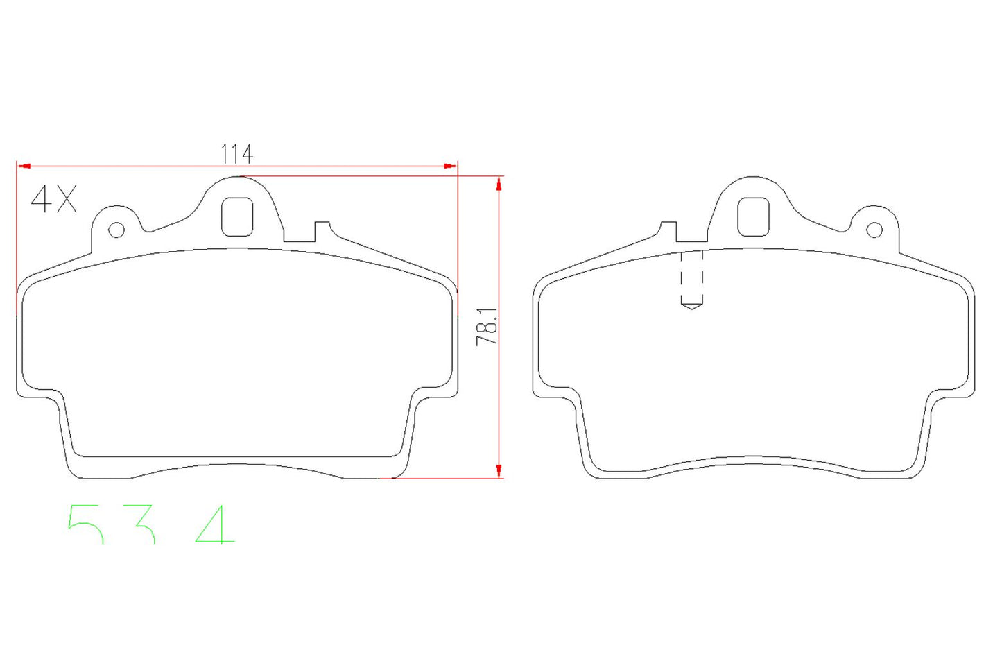 BOGAP A8210200 Brake Pad Set, Disc Brake