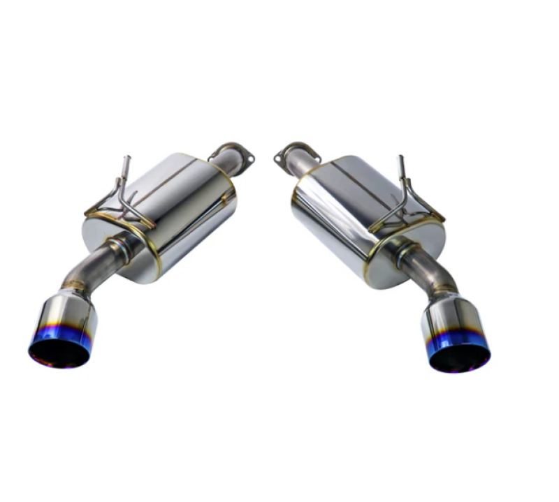 REMARK 14+ Infiniti Q50 Axle Back Exhaust w/Mufflers - Burnt Double Wall Tip