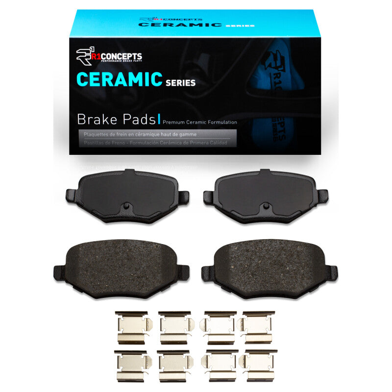R1 Concepts R1 13-16 Lincoln MKT Rear Ceramic Pads & Hardware Kit