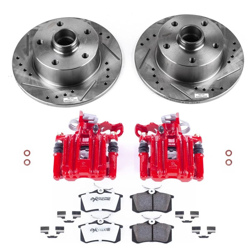 PowerStop Power Stop 98-01 Audi A4 Rear Z26 Street Warrior Brake Kit w/Calipers