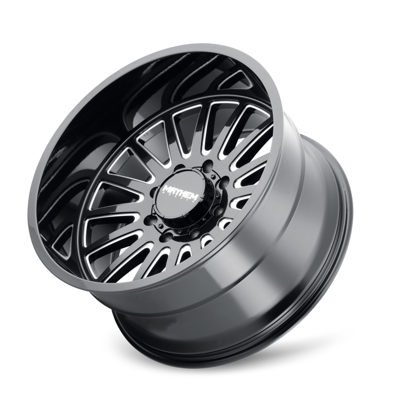 Mayhem 8114 Utopia 22x12 / 6x139.7 BP / -44mm Offset / 106mm Hub Black w/ Milled Spokes Wheel
