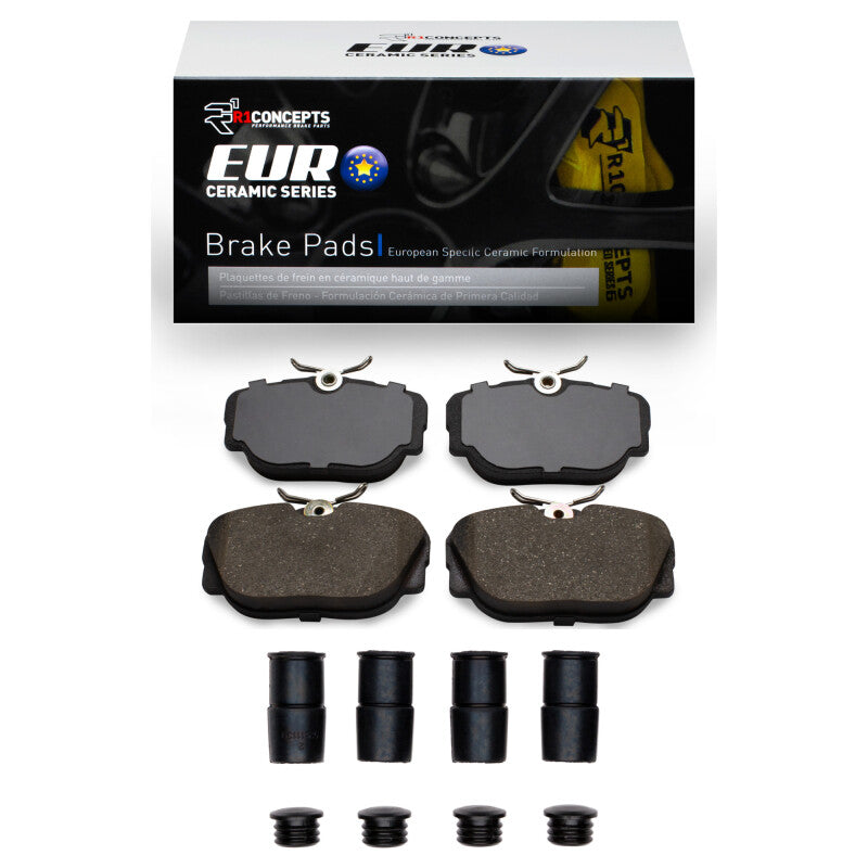R1 Concepts R1 1984-1991 BMW 325IS Front R1 Euro Ceramic Pads & Hardware Kit