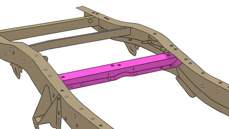 RustBuster Rust Buster 81-87 Chevy C/K10 Center Frame Crossmember