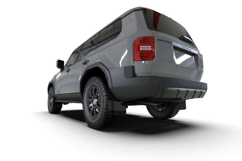Rally Armor 22-26 Toyota Land Cruiser Black UR Mud Flap Light Blue Logo