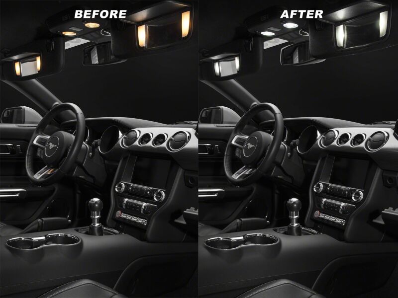 Raxiom 15-23 Ford Mustang Axial Series Stage 1 Interior LED Lighting Kit- Cool White