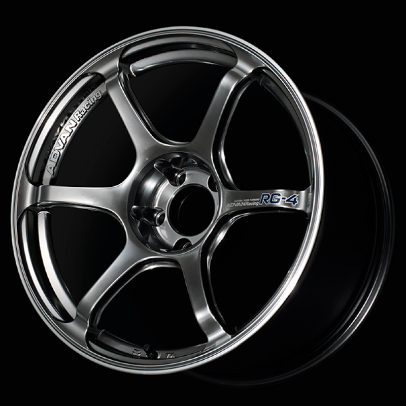 Advan RG-4 17x7.5 / +38 Offset / 4x100 / 63mm Bore / Racing Hyper Black and Ring