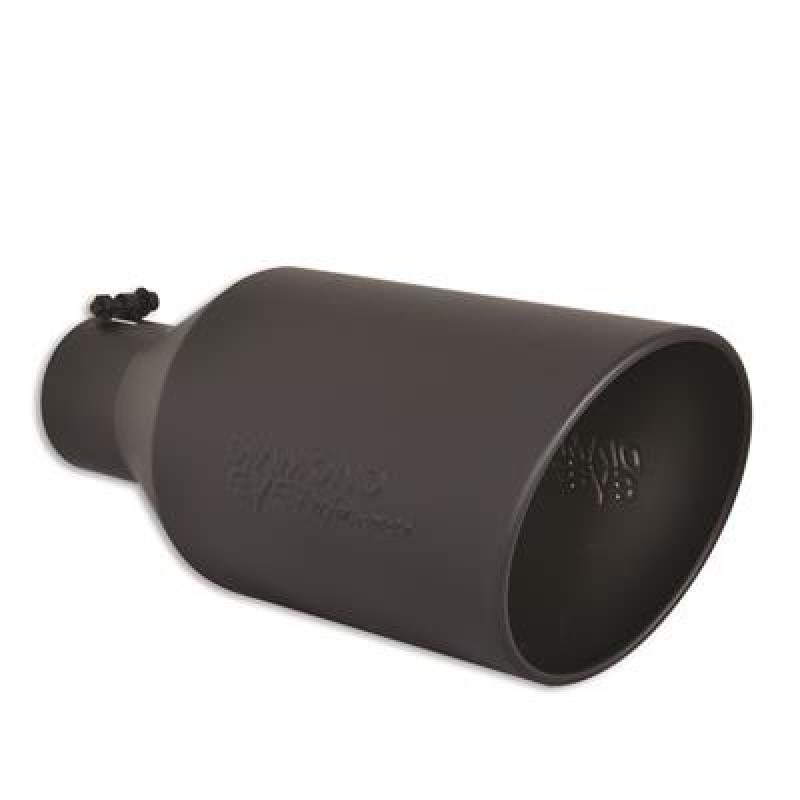 Diamond Eye Performance Diamond Eye TIP 4in-7inX18in ROLLED ANGLE BLACK COATED 15-DEGREE ANGLE CUT