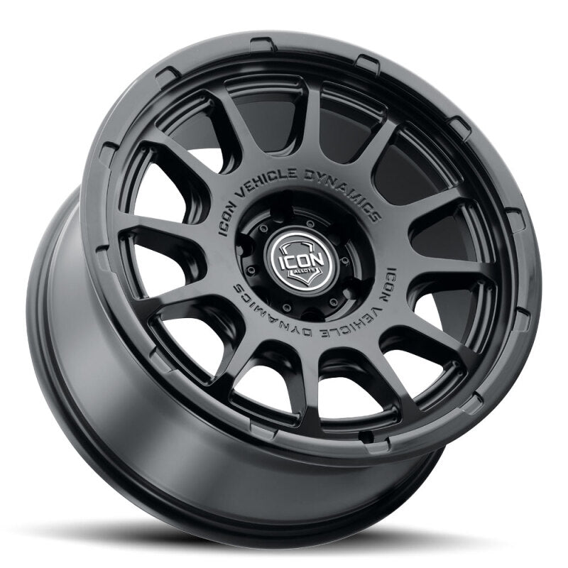 ICON Alloys Rancho 20x9 / 5x150 / 16mm / 5.625in BS DBL Black Wheel
