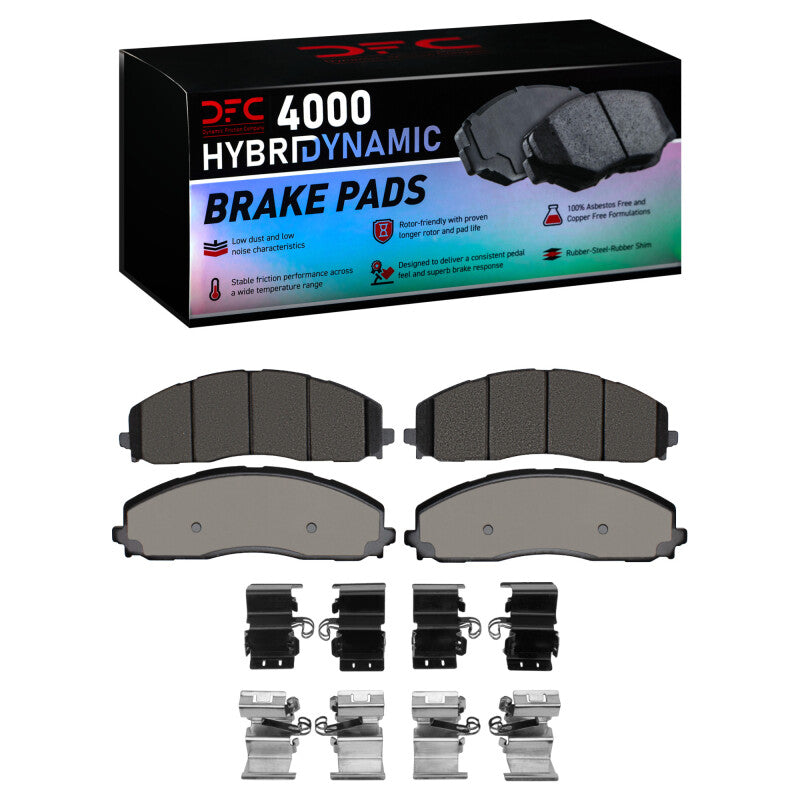 DFC 11-25 Ford F-250 2WD (Super Duty) Front 4000 HybriDynamic Brake Pads and Hardware Kit