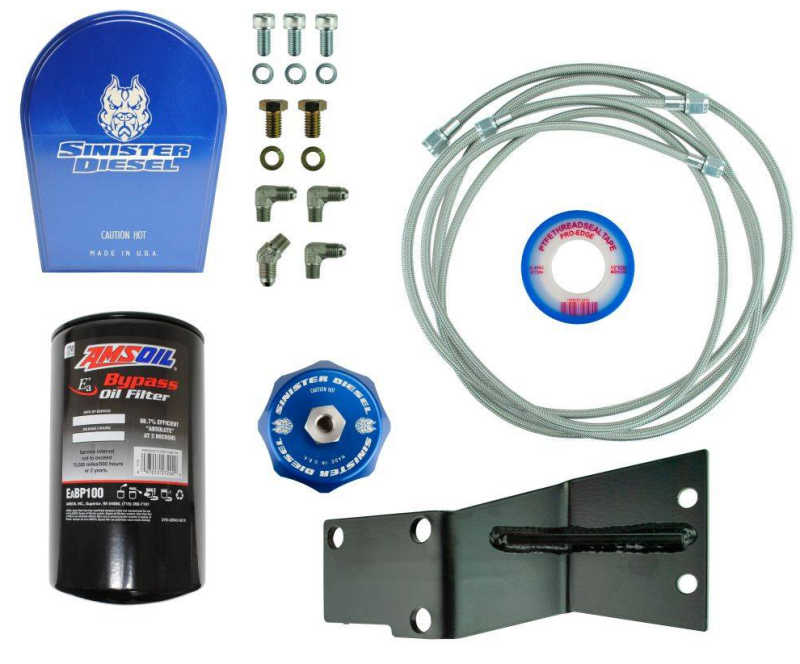 Sinister Diesel 2007.5-2012 Ram 2500/3500 6.7L Cummins Bypass Oil Filter System