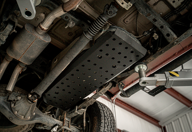Cali Raised LED Cali Raised 05-23 Dcsb / Ac Toyota Tacoma Fuel Tank Skid Plate - Aluminum / Powder Coat